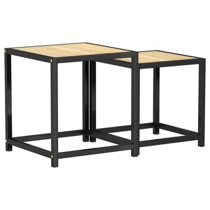vidaXL 2 db sonoma-t&ouml;lgysz&iacute;nű MDF doh&aacute;nyz&oacute;asztal
