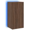 vidaXL barna t&ouml;lgysz&iacute;nű fali TV-szekr&eacute;ny LED-del 40,5x35x80 cm