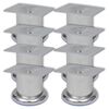 vidaXL 8 db kerek kr&oacute;m kanap&eacute;l&aacute;b 60 mm