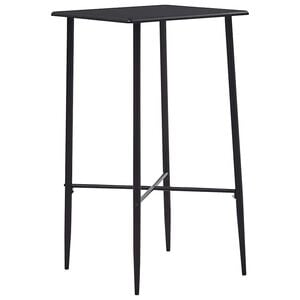 vidaXL fekete MDF b&aacute;rasztal 60 x 60 x 111 cm