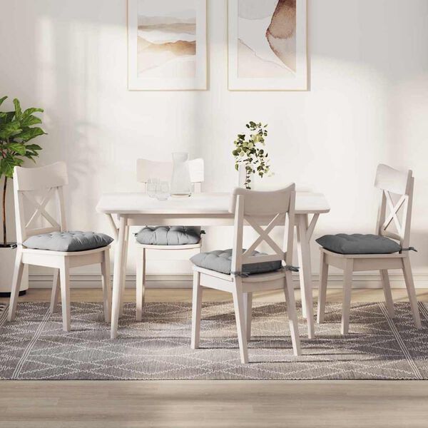 vidaXL Ülőpárnák 2 pcs Felhőszürke 40 x 40 x 6 cm szövet