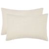 vidaXL P&aacute;rna huzat 2 db HEERLEN Kr&eacute;msz&iacute;nű 30 x 50 cm Boucl&eacute;