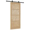 vidaXL Cs&uacute;sz&oacute; ajt&oacute; ORKDAL Term&eacute;szetes 86 x 198,5 cm T&ouml;m&ouml;r Fenyőfa