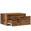 vidaXL Régi fa falra szerelhető éjjeliszekrény LED-világítással
