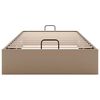 vidaXL oszmán ágykeret matrac nélkül cappucino 90x190 cm műbőr