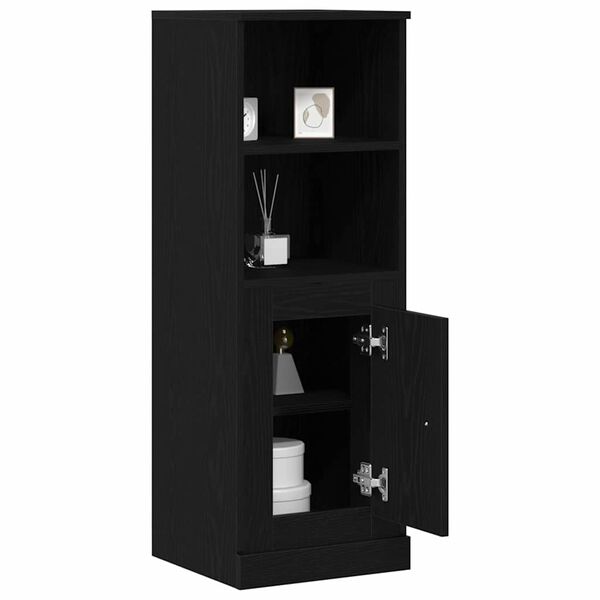 vidaXL Highboard Fekete t&ouml;lgy 36 x 35,5 x 103,5 cm Faanyag