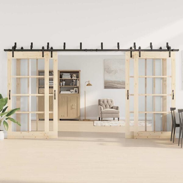 vidaXL fekete ac&eacute;l tol&oacute;ajt&oacute; f&eacute;mszerel&eacute;k k&eacute;szlet 427 cm