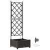 vidaXL Kerti cser&eacute;p Barna 40 x 40 x 126 cm PP