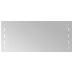 vidaXL LED F&uuml;rdőszoba T&uuml;k&ouml;r &Aacute;tl&aacute;tsz&oacute; 90 x 40 cm edzett &uuml;veg