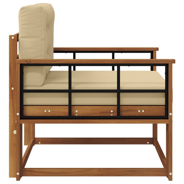 vidaXL K&uuml;lt&eacute;ri k&ouml;z&eacute;pső kanap&eacute; T&ouml;m&ouml;r Ak&aacute;cfa Term&eacute;szetes