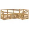 vidaXL &Uuml;lőgarnit&uacute;r&aacute;k 4 pcs Feh&eacute;r 185,5 x 126,5 x 73 cm T&ouml;m&ouml;r Ak&aacute;cfa