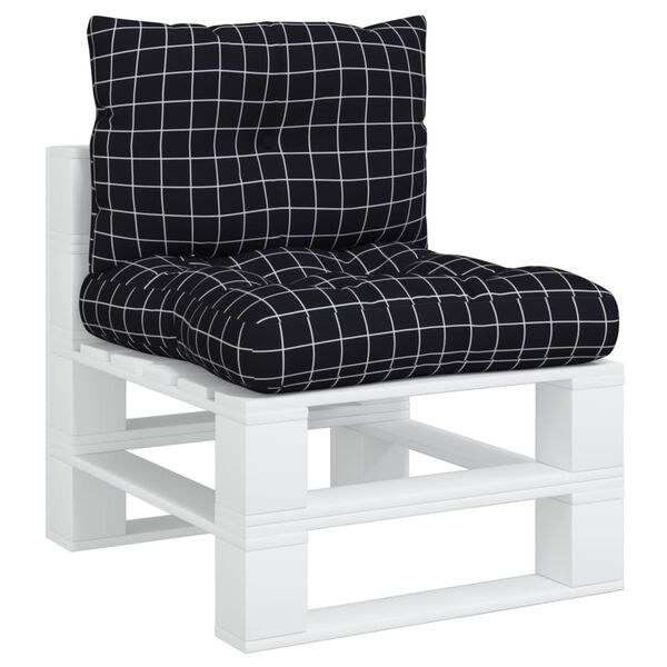 vidaXL 2 db fekete kock&aacute;s oxford sz&ouml;vet raklapp&aacute;rna