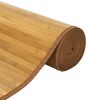 vidaXL term&eacute;szetes bambusz n&eacute;gyzet alak&uacute; szőnyeg 100 x 100 cm
