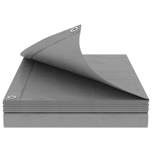 vidaXL Ponyva f&eacute;mf&uuml;lekkel Vil&aacute;gossz&uuml;rke 6 x 6 m 260 gsm PE