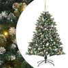vidaXL Mű kar&aacute;csonyfa Z&ouml;ld 150 cm PVC &eacute;s Műanyag &eacute;s Ac&eacute;l