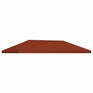 vidaXL Pavilon napellenző fed&eacute;l 6 x 3 m Terrakotta Poli&eacute;szter 190