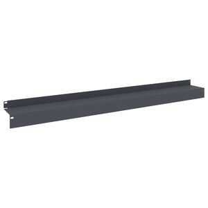 vidaXL Fűszeg&eacute;lyez&eacute;s 10 db 100 x 10 x 8 cm Ac&eacute;l Antracitsz&uuml;rke