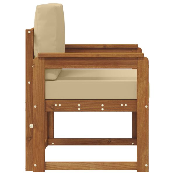 vidaXL K&uuml;lt&eacute;ri kanap&eacute; T&ouml;m&ouml;r ak&aacute;cfa &eacute;s poli&eacute;szter Term&eacute;szetes