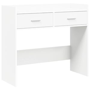 vidaXL Konzolasztal Feh&eacute;r 90 x 35 x 80 cm Szerelt Fa