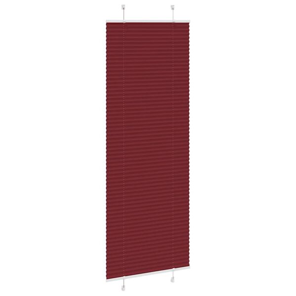 vidaXL plisz&iacute;rozott redőny Bordeaux piros 70x200 cm sz&ouml;vetsz&eacute;less&eacute;g