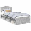 vidaXL &Aacute;gykeret fejt&aacute;ml&aacute;val Beton Sz&uuml;rke 100 x 200 cm T&ouml;m&ouml;r fenyőfa