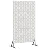 vidaXL Mag&aacute;nszf&eacute;ra K&eacute;pernyő 100 x 50 x 180 cm Rozsdamentes Ac&eacute;l Ez&uuml;st