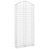 vidaXL &iacute;ves horganyzott vas gabion kos&aacute;r 100x30x220/240 cm