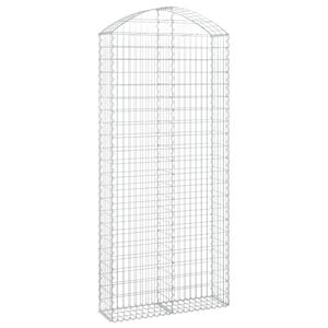 vidaXL &iacute;ves horganyzott vas gabion kos&aacute;r 100x30x220/240 cm