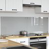 vidaXL Konyhai splashback 2 pcs Világosszürke 80 x 50 cm edzett üveg