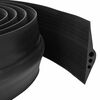vidaXL Gar&aacute;zspadl&oacute; t&ouml;m&iacute;t&eacute;s Fekete 78 x 14 mm 2 m EPDM gumi