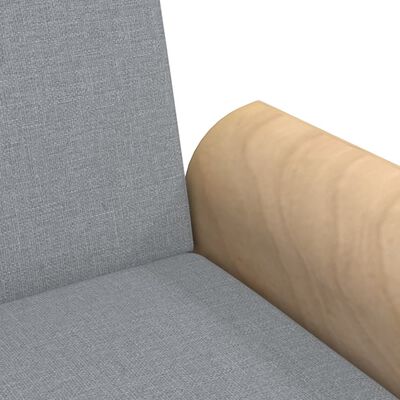 vidaXL világosszürke szövet kanapéágy karfával