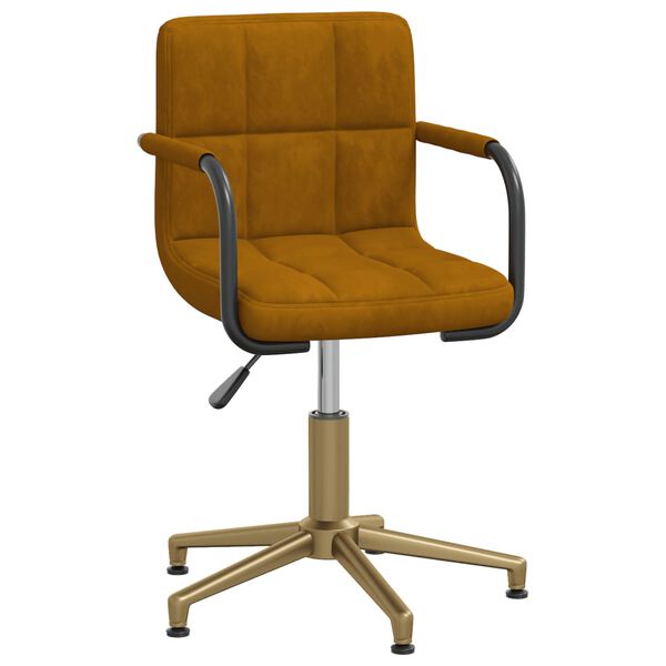 vidaXL 4 db barna bársony forgó étkezőszék