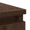 vidaXL barna tölgy szerelt fa tálalószekrény fiókos 71x35x84 cm
