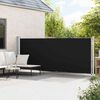 vidaXL fekete kih&uacute;zhat&oacute; oldals&oacute; terasz-napellenző 600 x 160 cm