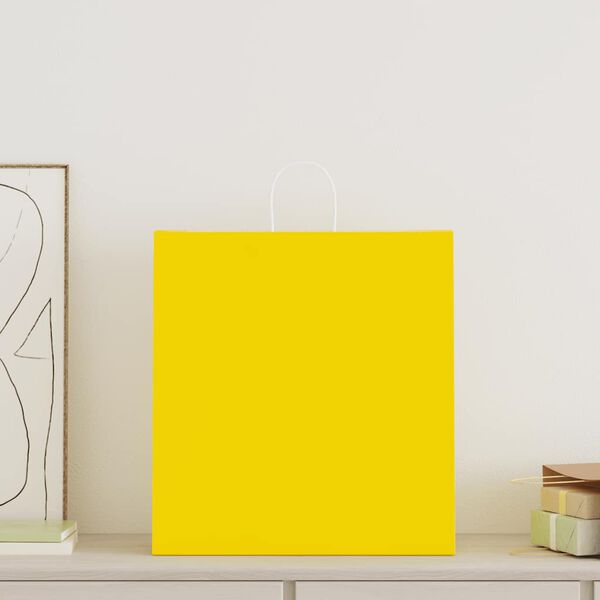 vidaXL 50 db s&aacute;rga pap&iacute;rzacsk&oacute;k foganty&uacute;kkal 45x17x48 cm