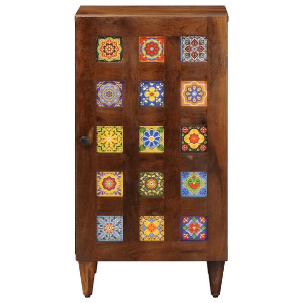 vidaXL Sz&eacute;f t&aacute;rol&oacute;val ajt&oacute;val Di&oacute; 40 x 33 x 75 cm T&ouml;m&ouml;r Mang&oacute;f&aacute;t