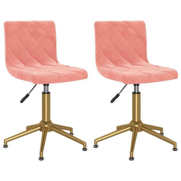 vidaXL 2 db r&oacute;zsasz&iacute;n b&aacute;rsony forg&oacute; &eacute;tkezősz&eacute;k