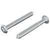 vidaXL Csavar 2 db Ez&uuml;st M6 x 50 mm Ac&eacute;l