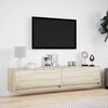 vidaXL sonoma tölgy színű falra TV-szekrény LED-del 180 x 31 x 38 cm