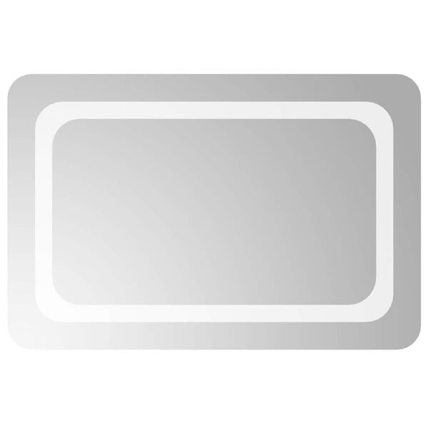 vidaXL LED-es f&uuml;rdőszobat&uuml;k&ouml;r 60x40 cm