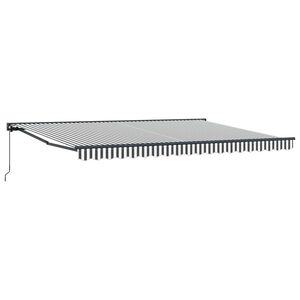 vidaXL Napernyő keret Antracit &eacute;s Feh&eacute;r 450 &times; 300 cm