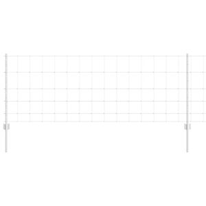 vidaXL Ker&iacute;t&eacute;s oszlopokkal Ez&uuml;st 0,8 x 25 m Ac&eacute;l