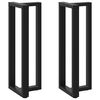 vidaXL 2 db fekete, T-alak&uacute; ac&eacute;l b&aacute;rasztall&aacute;b 50x35x(110-111) cm