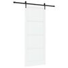 vidaXL Cs&uacute;sz&oacute; ajt&oacute; ORKDAL 93 x 232 cm Szerelt Fa Feh&eacute;r &eacute;s Fekete