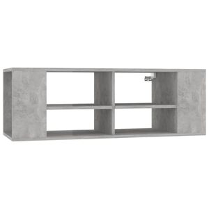 vidaXL betonsz&uuml;rke szerelt fa falra szerelhető TV-szekr&eacute;ny 102x35x35cm