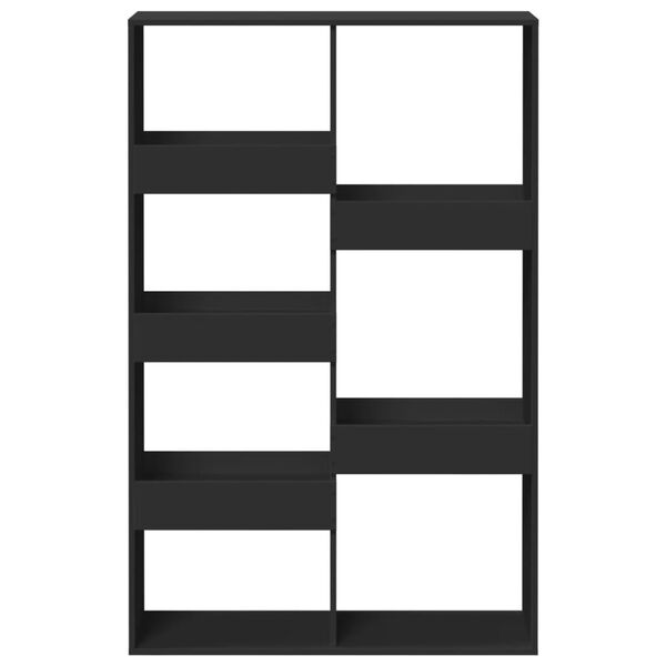 vidaXL fekete szerelt fa t&eacute;relv&aacute;laszt&oacute; 100 x 33 x 155,5 cm