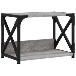 vidaXL 2 szintes sz&uuml;rke sonoma sz&iacute;nű nyomtat&oacute;&aacute;llv&aacute;ny 44 x 26 x 31,5 cm