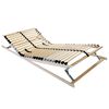 vidaXL L&eacute;calap Barna 70 x 190 cm T&ouml;m&ouml;r b&uuml;kkfa