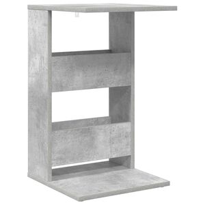 vidaXL Oldal asztal Beton Sz&uuml;rke 40 x 35 x 60,5 cm Szerelt Fa