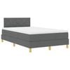 vidaXL LED Box Spring &Aacute;gy fejt&aacute;ml&aacute;val S&ouml;t&eacute;tsz&uuml;rke 120 x 190 cm sz&ouml;vet